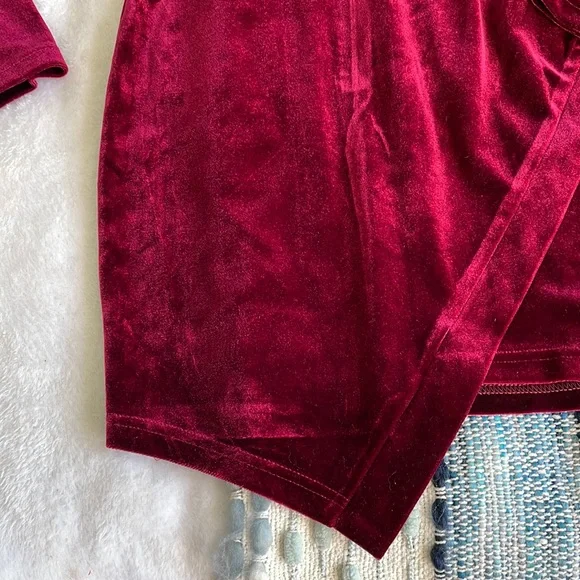 Cotton Candy Crushed Velvet Off The Shoulder Mini Dress-S - Picture 3 of 6